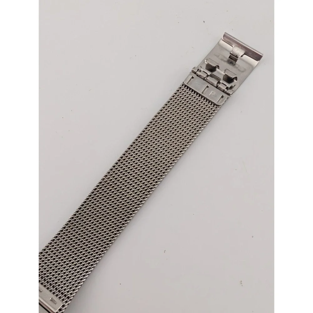 Grenen Denmark Watch Women 26mm‎ Mesh Band Crystal Accents MOP Dial- New Battery